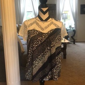 Paper Moon, Kristy Lace Panel Blouse, Stitch Fix